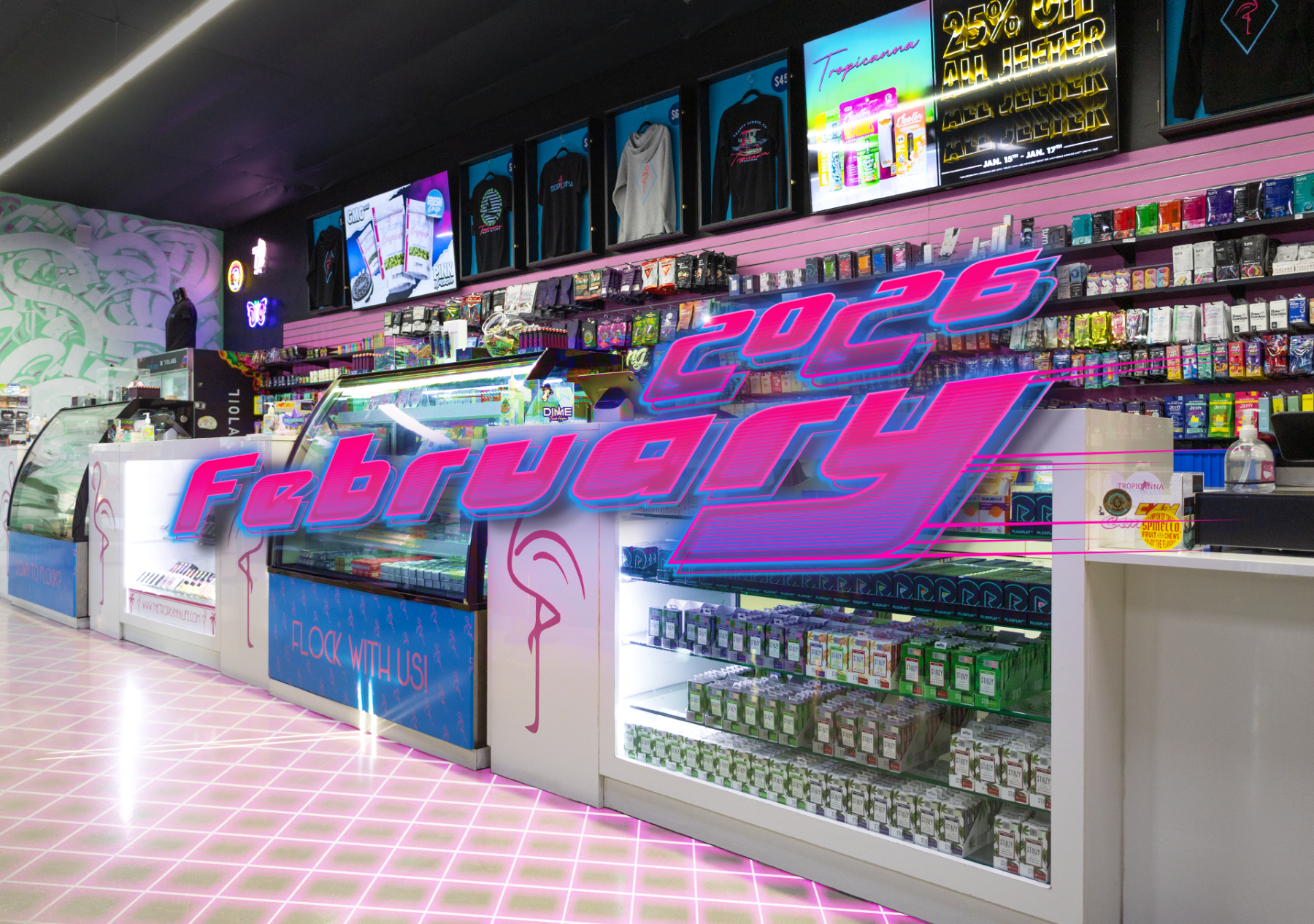 Tropicanna February 2026 Deals Calendar Image