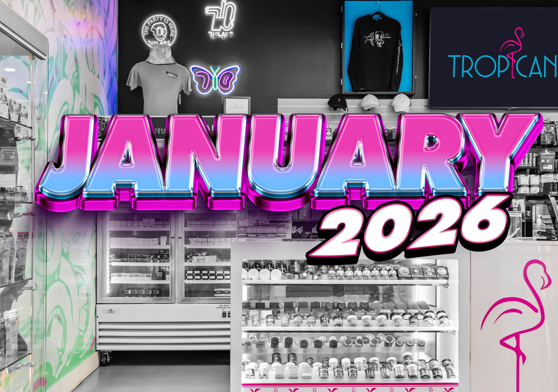 Tropicanna January 2026 Deals Calendar Image