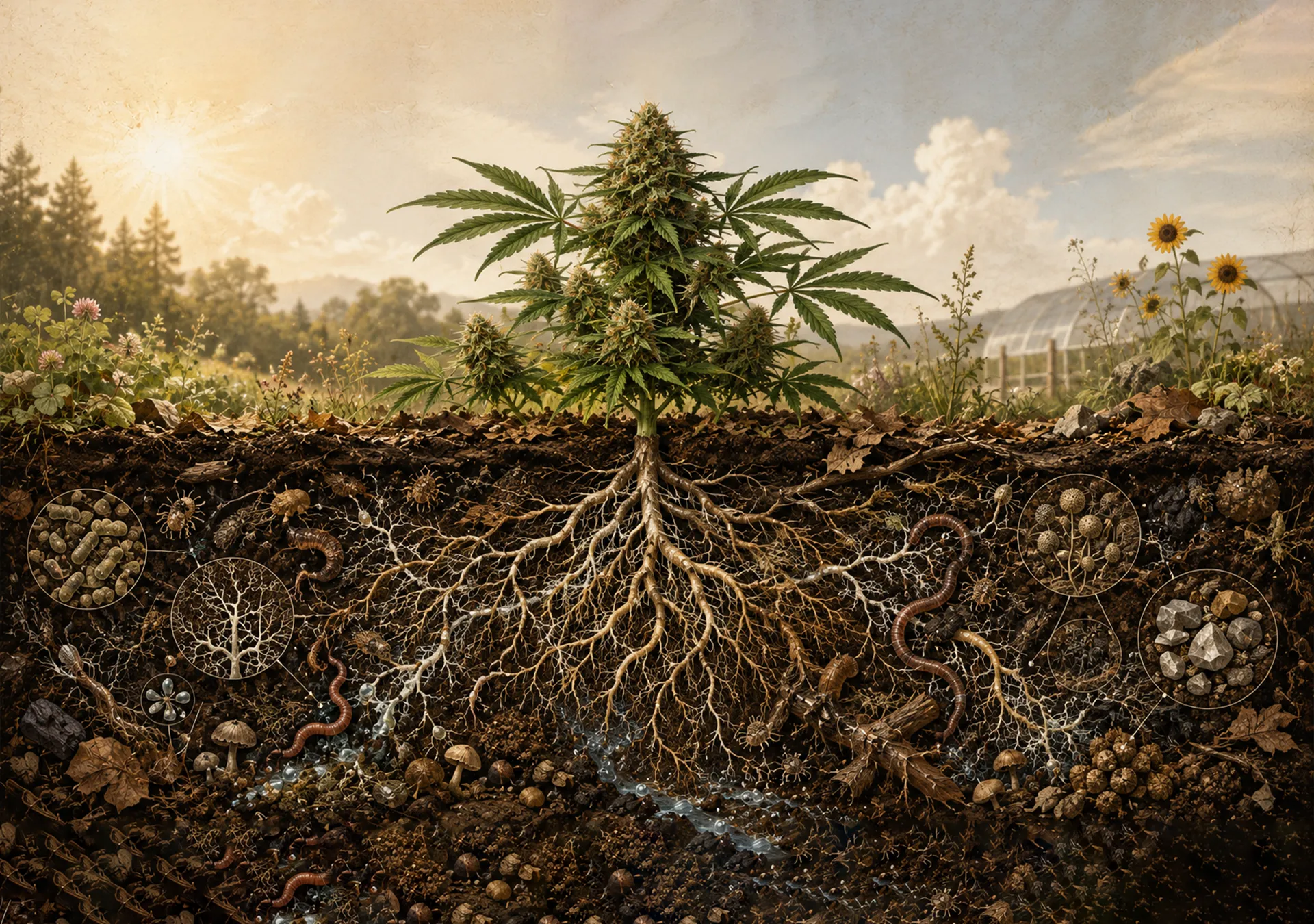 The Rise of Living Soil Cannabis Cultivation Image
